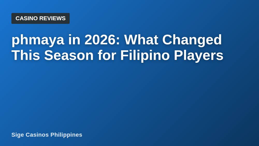phmaya in 2026: What Changed This Season for Filipino Players